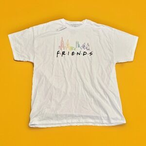 Friends Sitcom NYC Skyline Graphic Tee White Size 2XL New Without Tags
